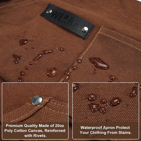 WEARXI cooking apron with stain resistance to keep clothes cleaner.