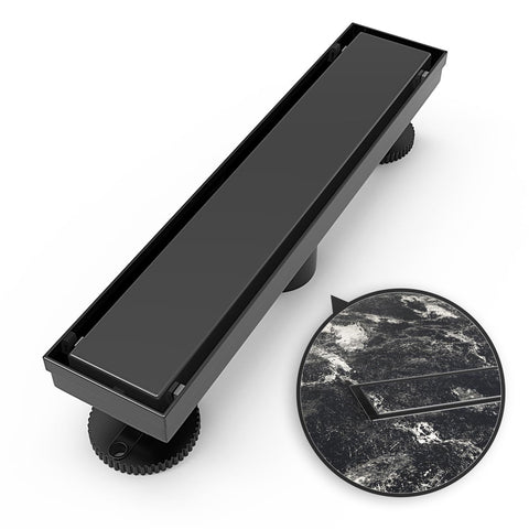 WEBANG 12-inch rectangular shower drain with cover for quick water exit