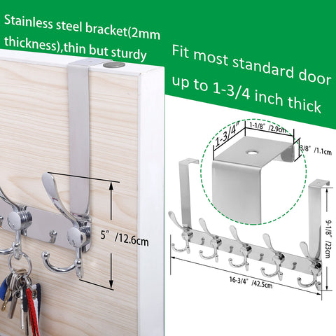 WEBI anti-scratch pad protects doors while the rack hangs securely.