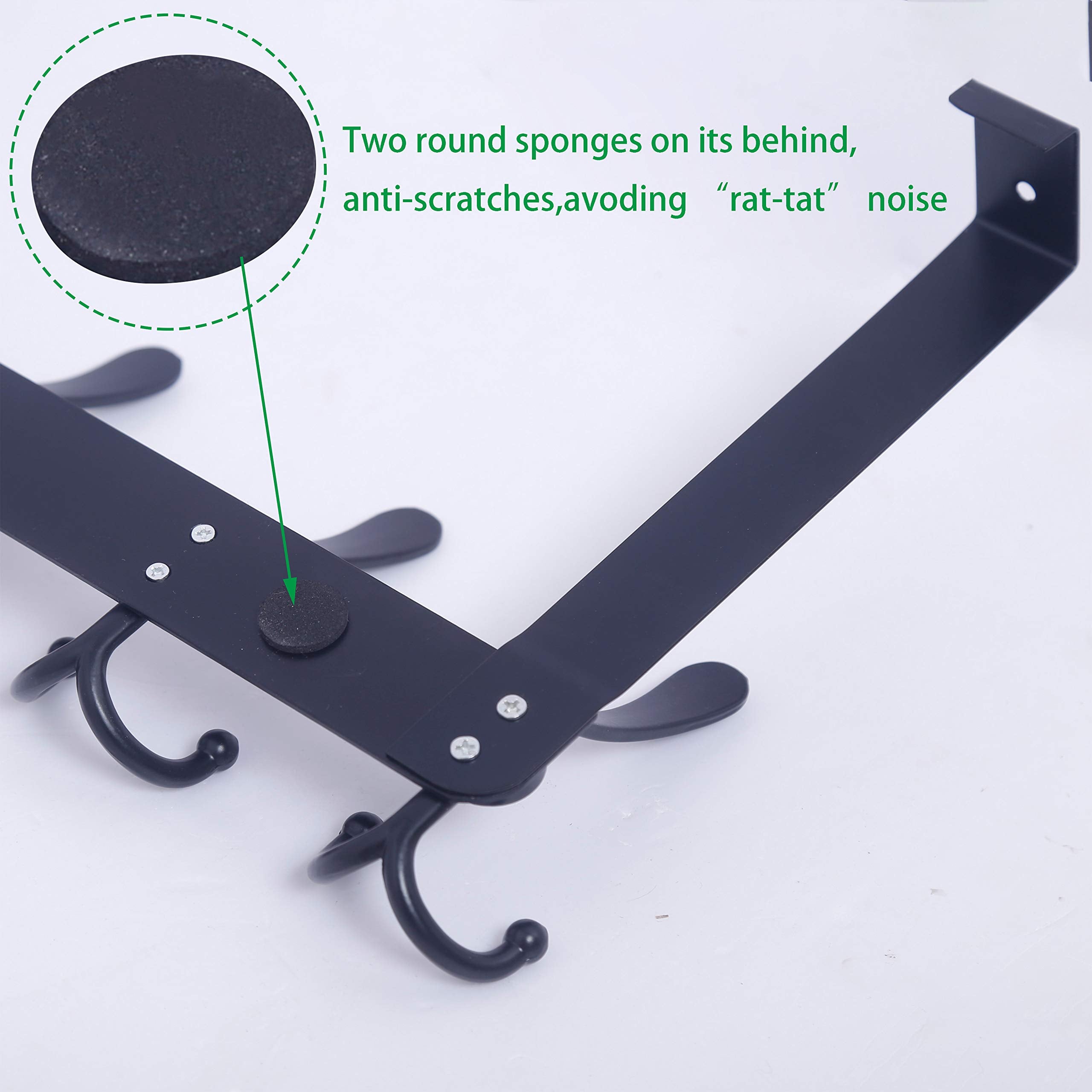 WEBI black finish complements modern decor while organizing items.