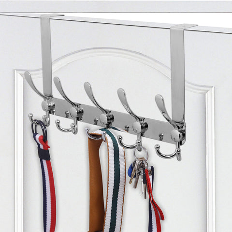 WEBI thin, sturdy bracket supports everyday outfits and towels without bulk.