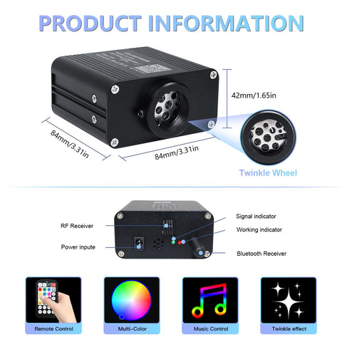 WEBUPAR 28-button remote control enabling quick color and mode changes