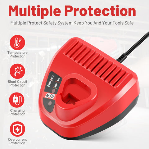 WECACHWE LED indicators show charge status for safe operation