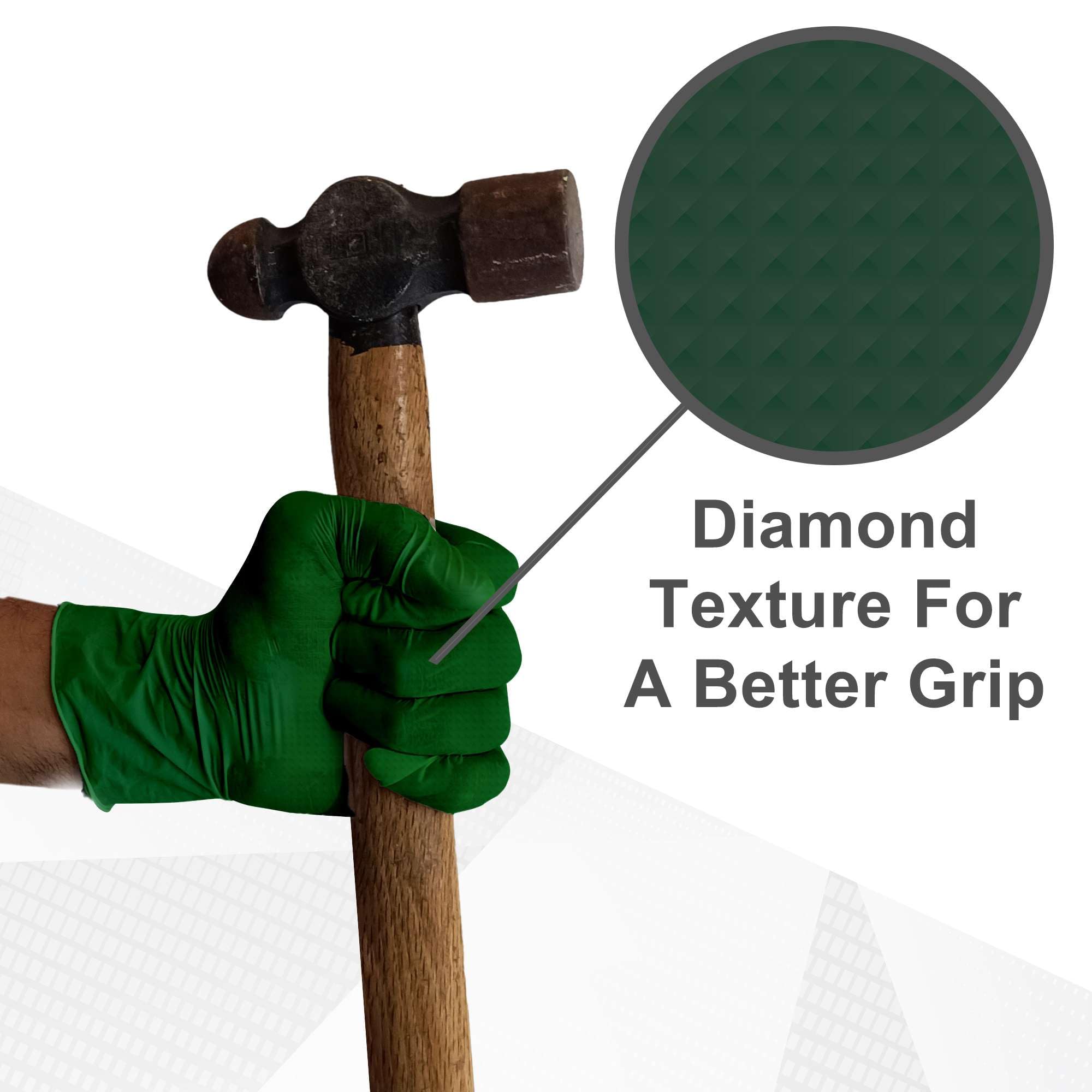 WeCare heavy-duty 8 mil gloves designed for mechanical work