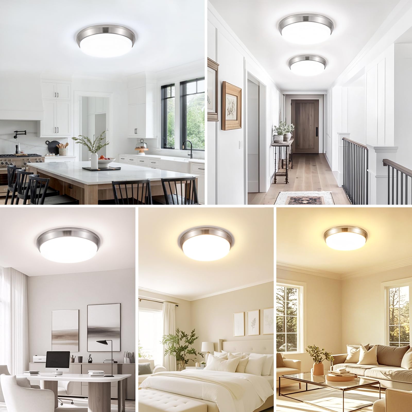 Weddeg 2-pack modern ceiling light set for cohesive room lighting.