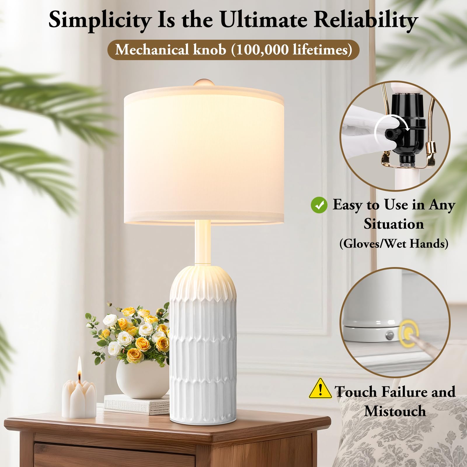 Weddeg 22.5-inch height is ideal for bedside and console tables.