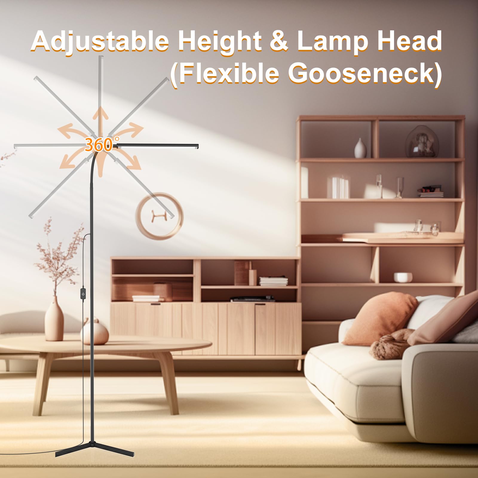 WEDEESUN 15W lamp adjustable 3500K-7000K to suit tasks and mood