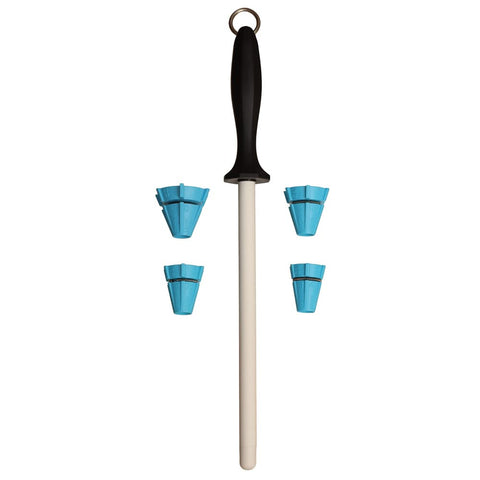 Wedgek HXT angle guides show multiple cone settings for tailored sharpening.