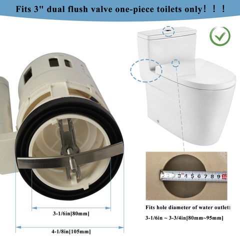 Weensmeil one-piece toilet-fit for hassle-free replacement.