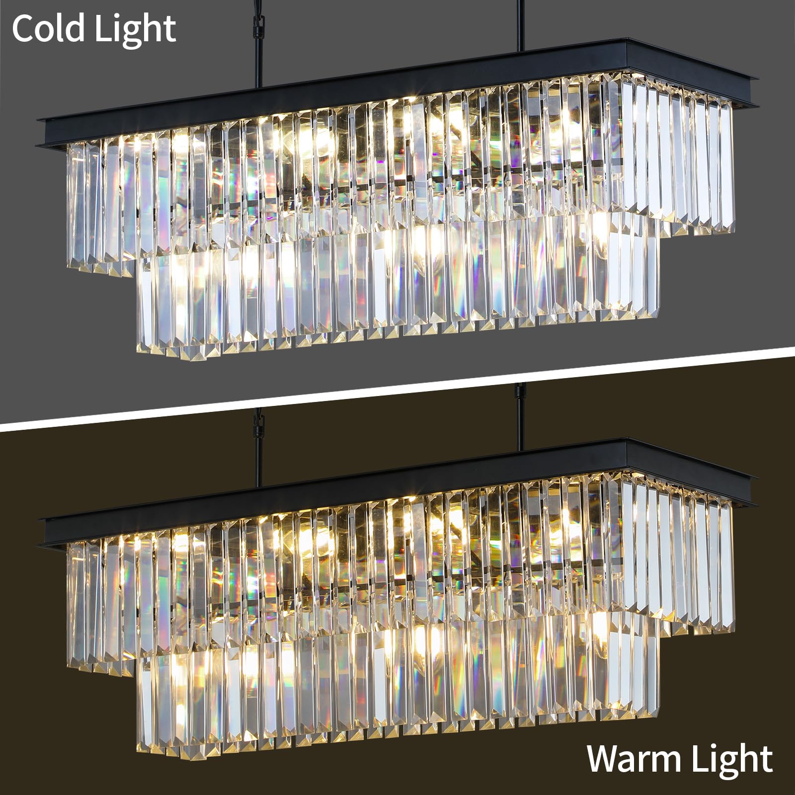 Weesalife 33-5-inch diameter chandelier anchors a dining space