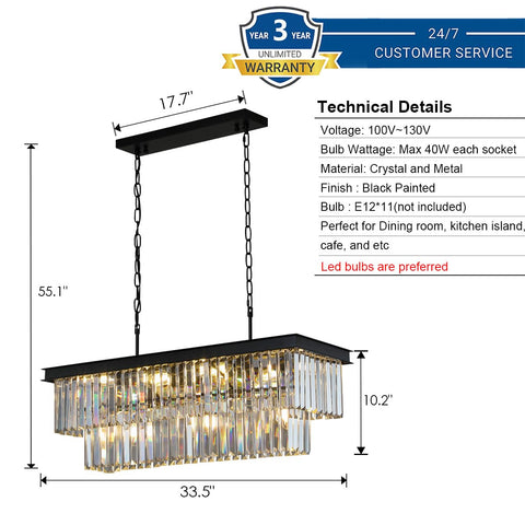 Weesalife adjustable chains over kitchen island demonstrate ceiling-height customization