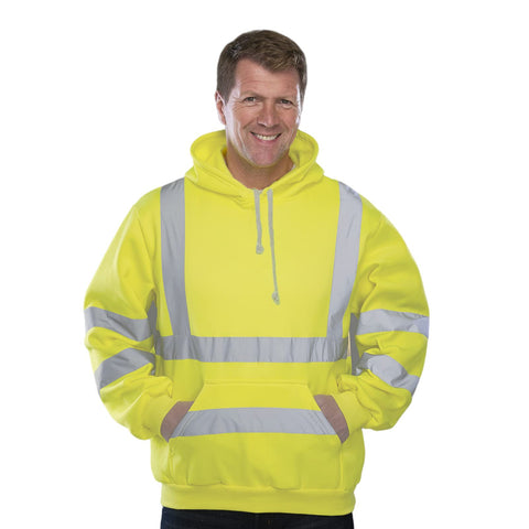wefeyuv hi vis sweatshirt elastic cuffs and hem block wind and debris