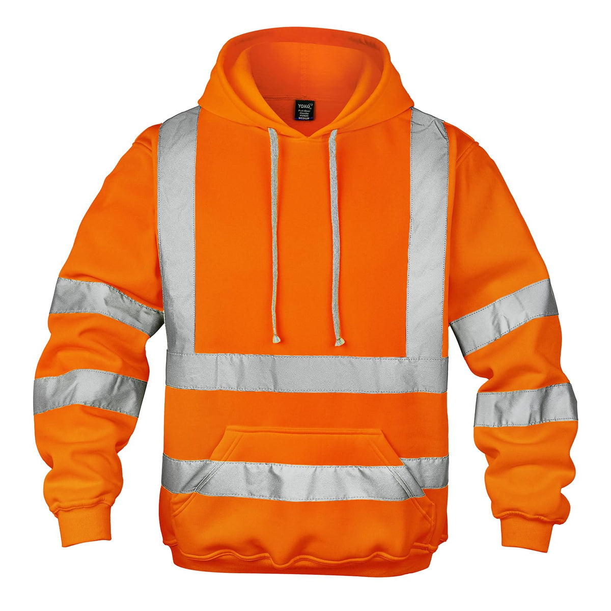 wefeyuv high visibility hoodie with front pockets for warmth on site