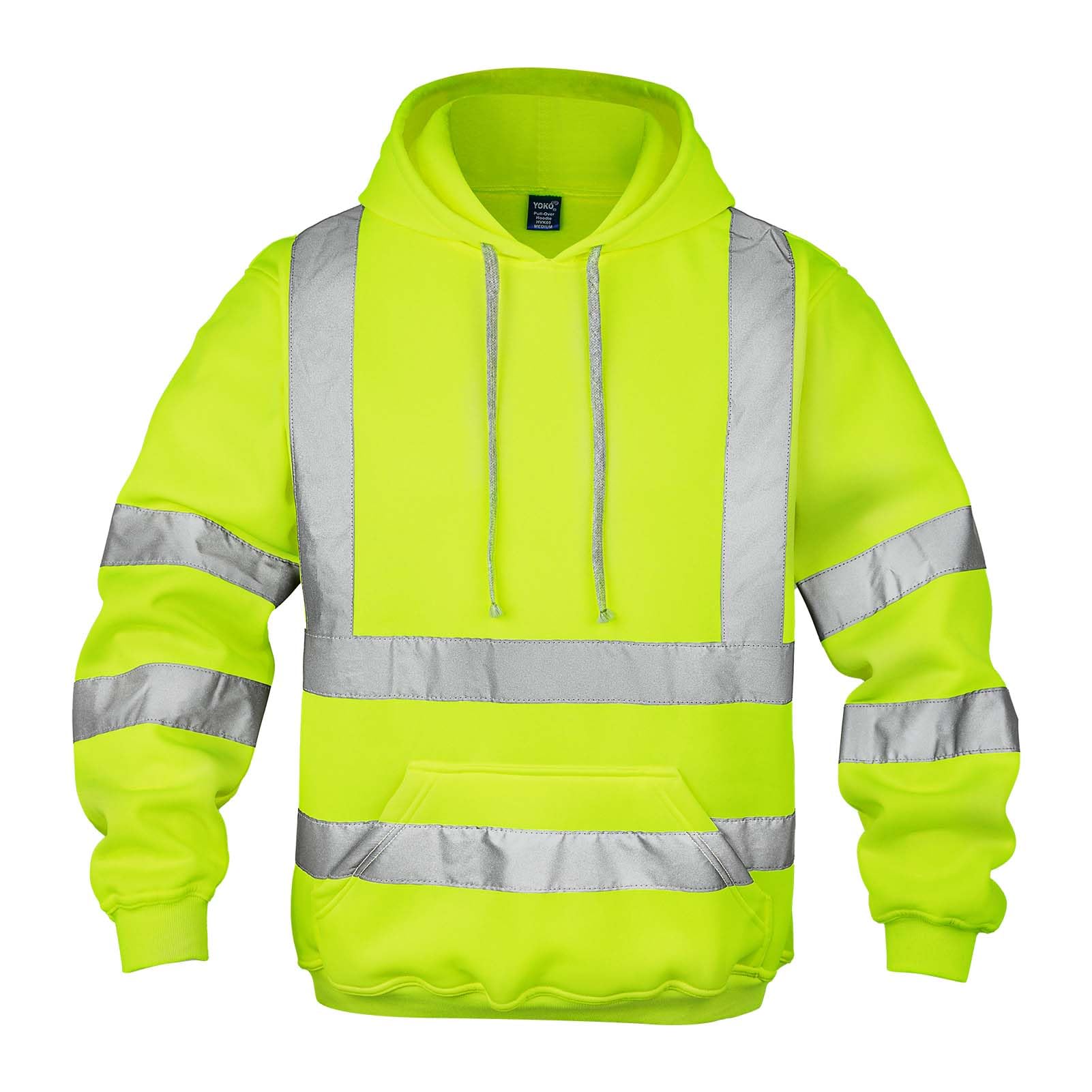 wefeyuv high visibility hoodie front pockets keeps hands warm on site