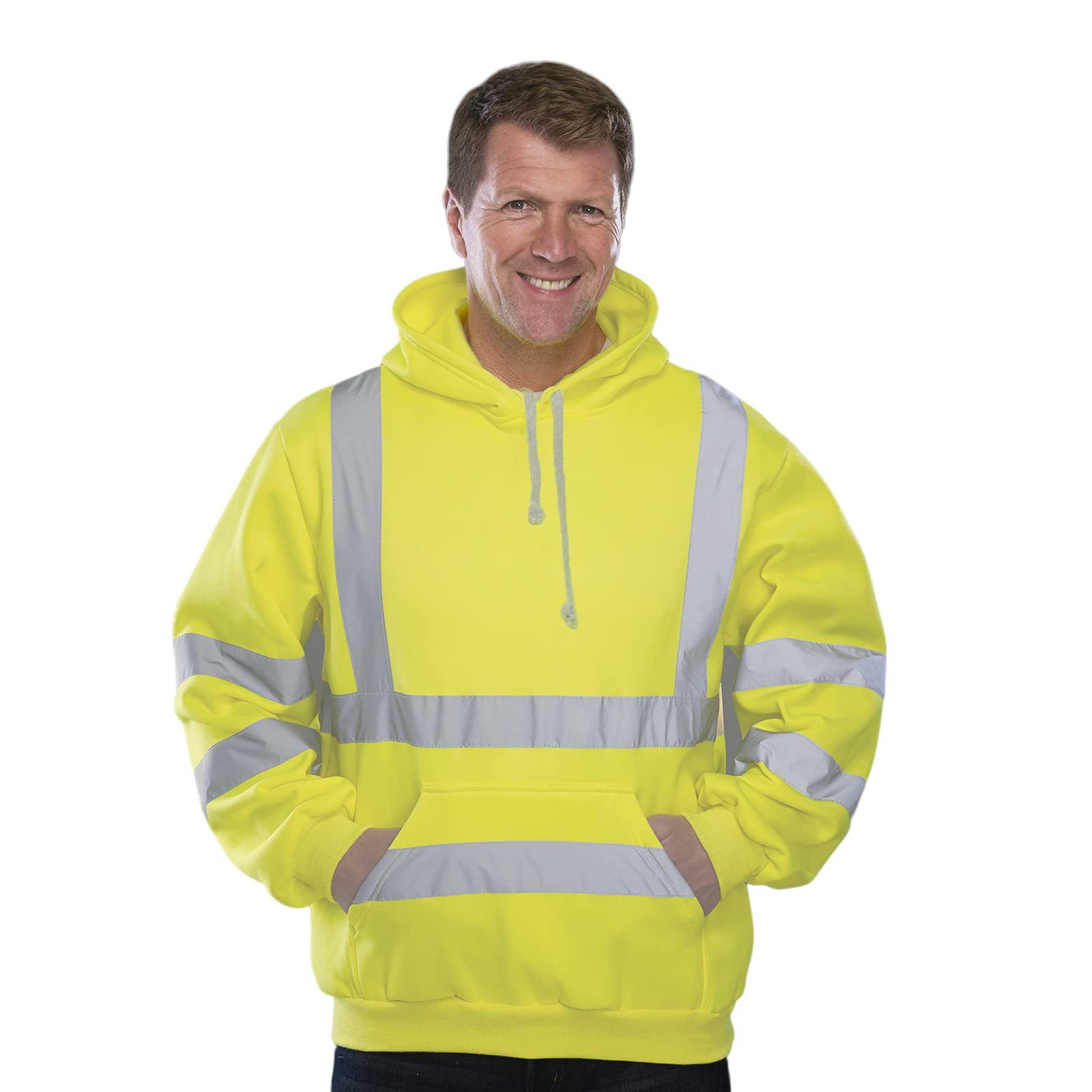 wefeyuv yellow safety hoodie designed for construction environments