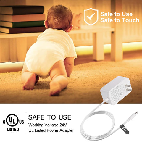 Wefomey COB LED strip light remote control enables convenient dimming and color tuning.