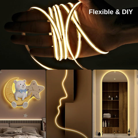 Wefomey cuttable strip allows DIY length and shape customization.