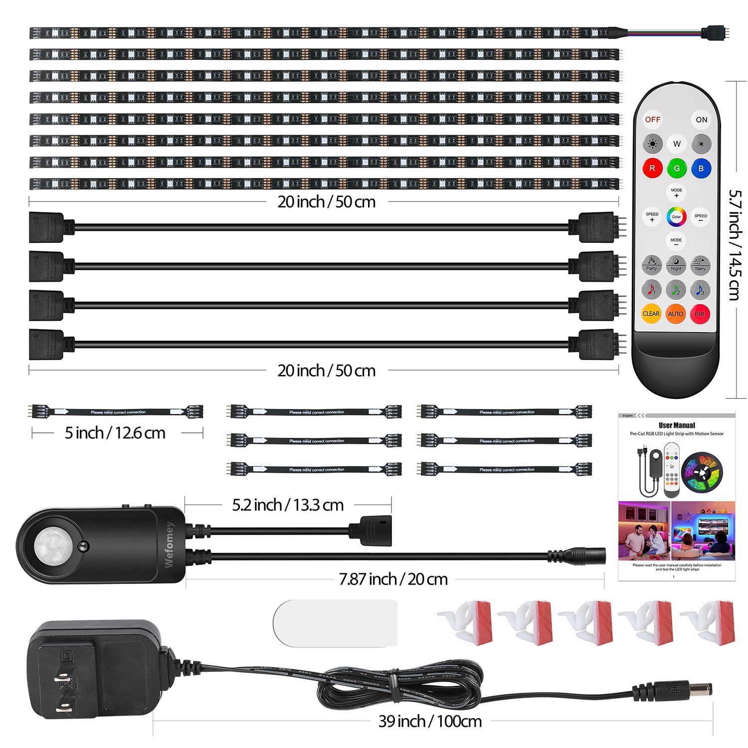 WeFomey music-sync LEDs react to sound for mood lighting.