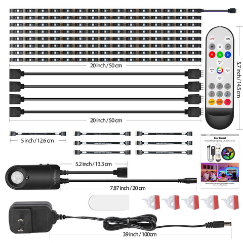 WeFomey music-sync LEDs react to sound for mood lighting.