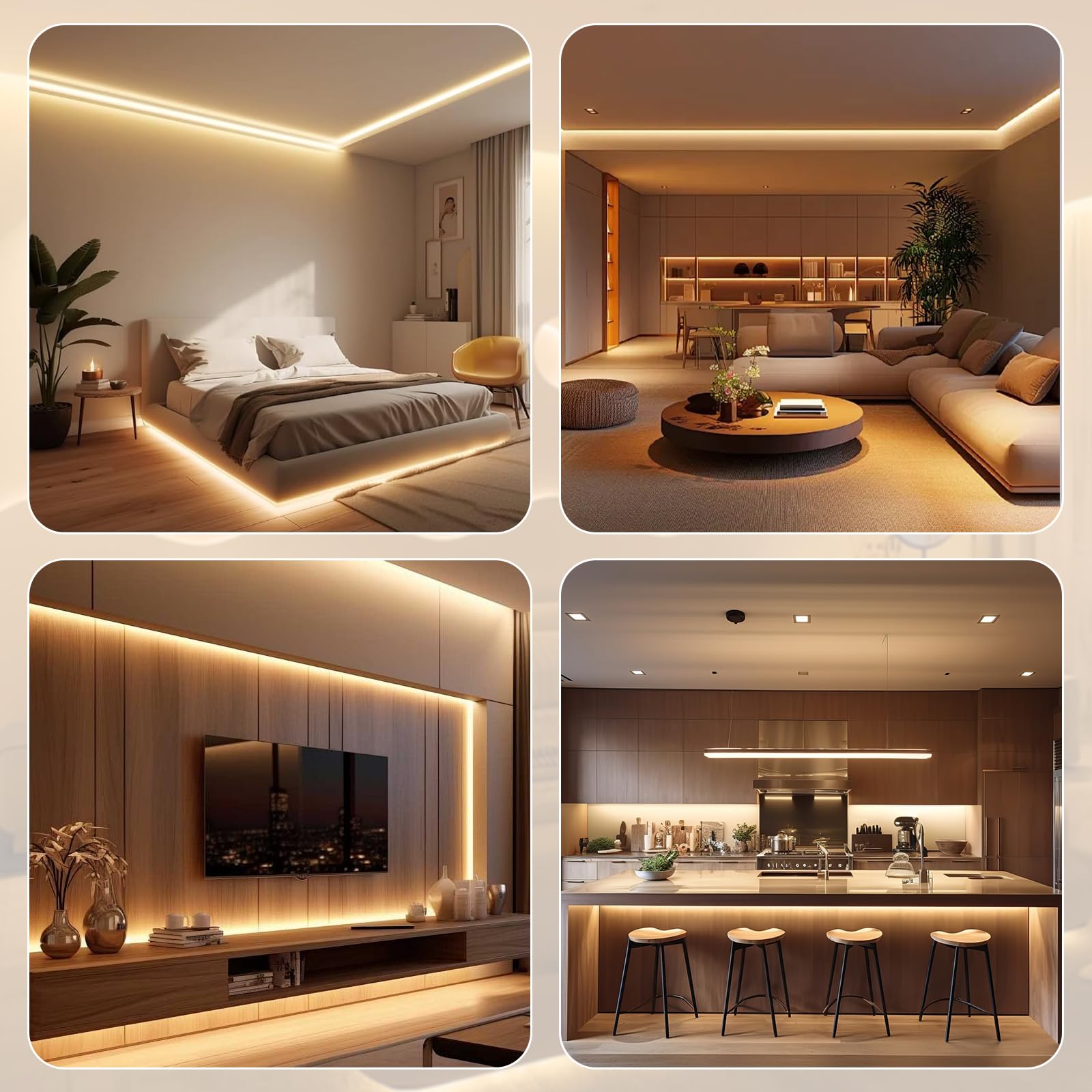 Wefomey room ambience strip boosts cabinet and shelf displays.