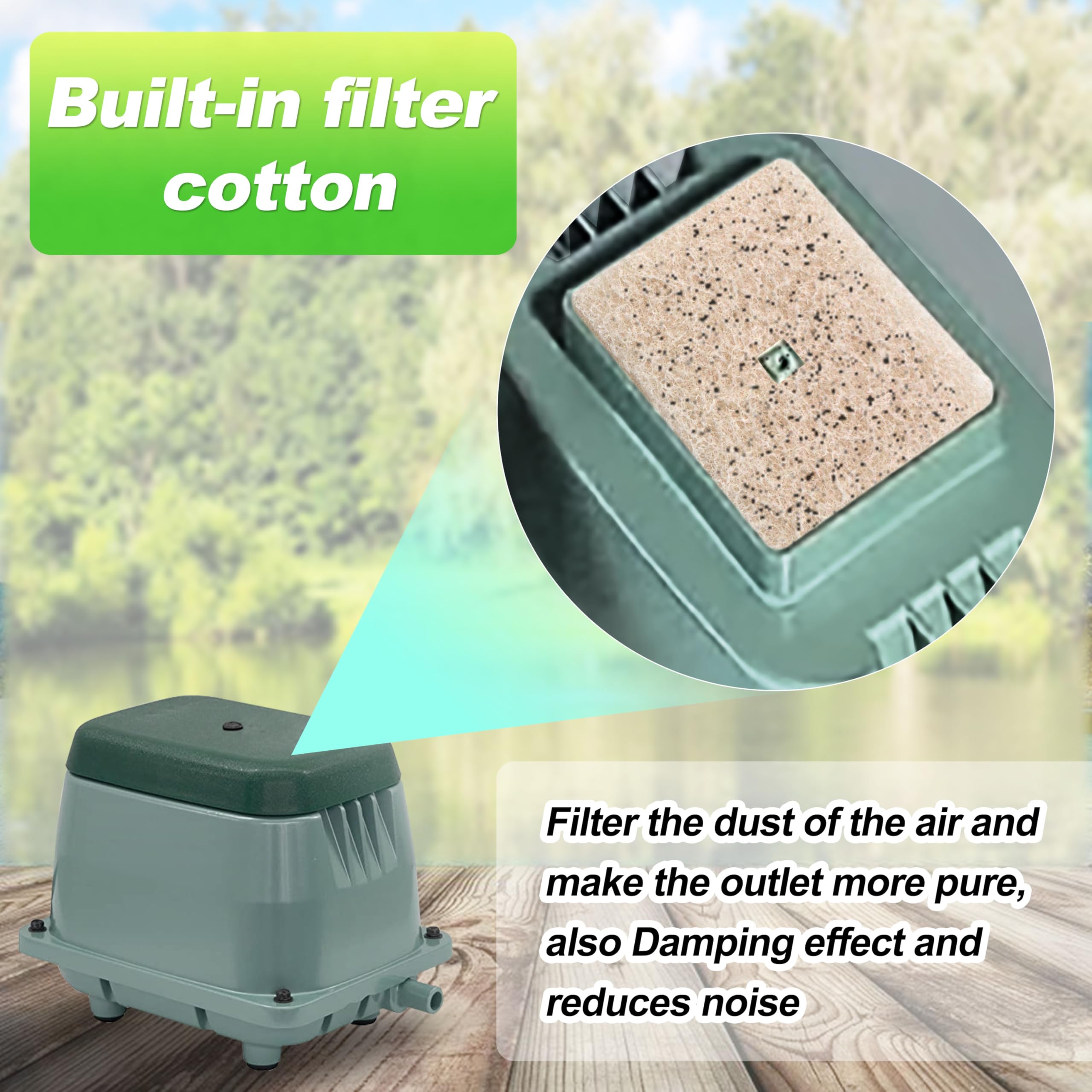 WEHOPE HP-80/HP-60 air filter replacement for cleaner airflow