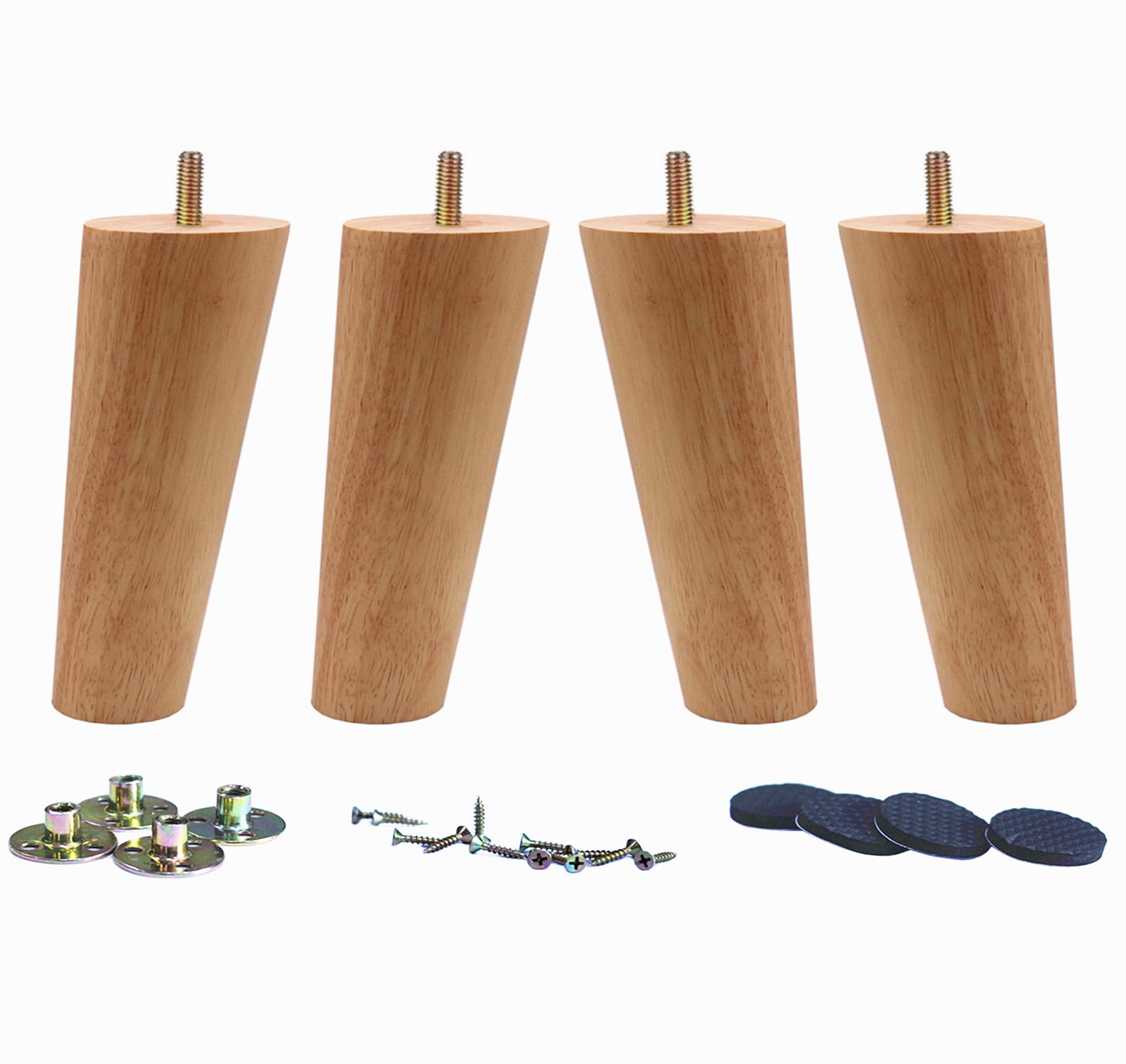 WEICHUAN solid wood 6-inch slant leg on sofa, elevating height and style