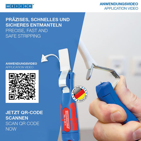 Made in Germany: WEICON cable stripper built with robust polyamide