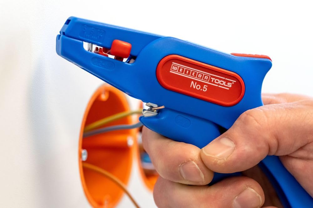 WEICON Wire Stripper No. 5 compact, lightweight tool fits in pockets or belts.