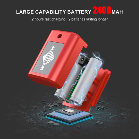 WEIDDW 360-degree rotary base enables quick line positioning without fiddling.