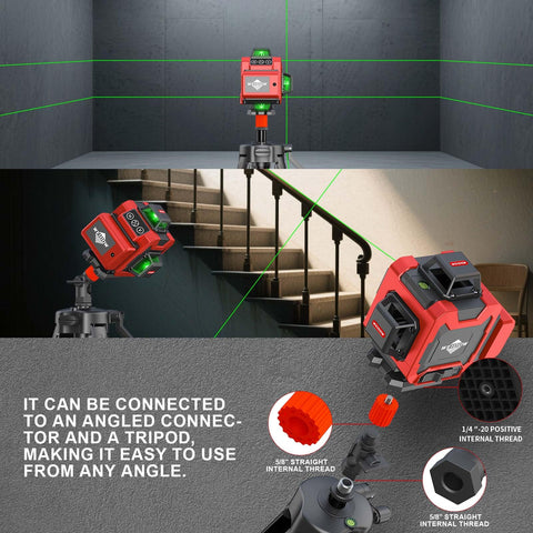 WEIDDW durable case protects the laser level on site and during transport.