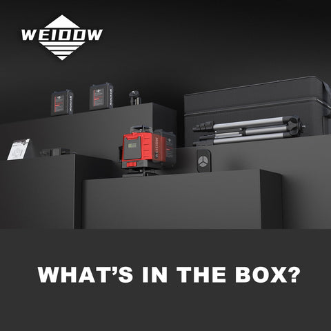WEIDDW durable carrying case protects the laser level on job sites