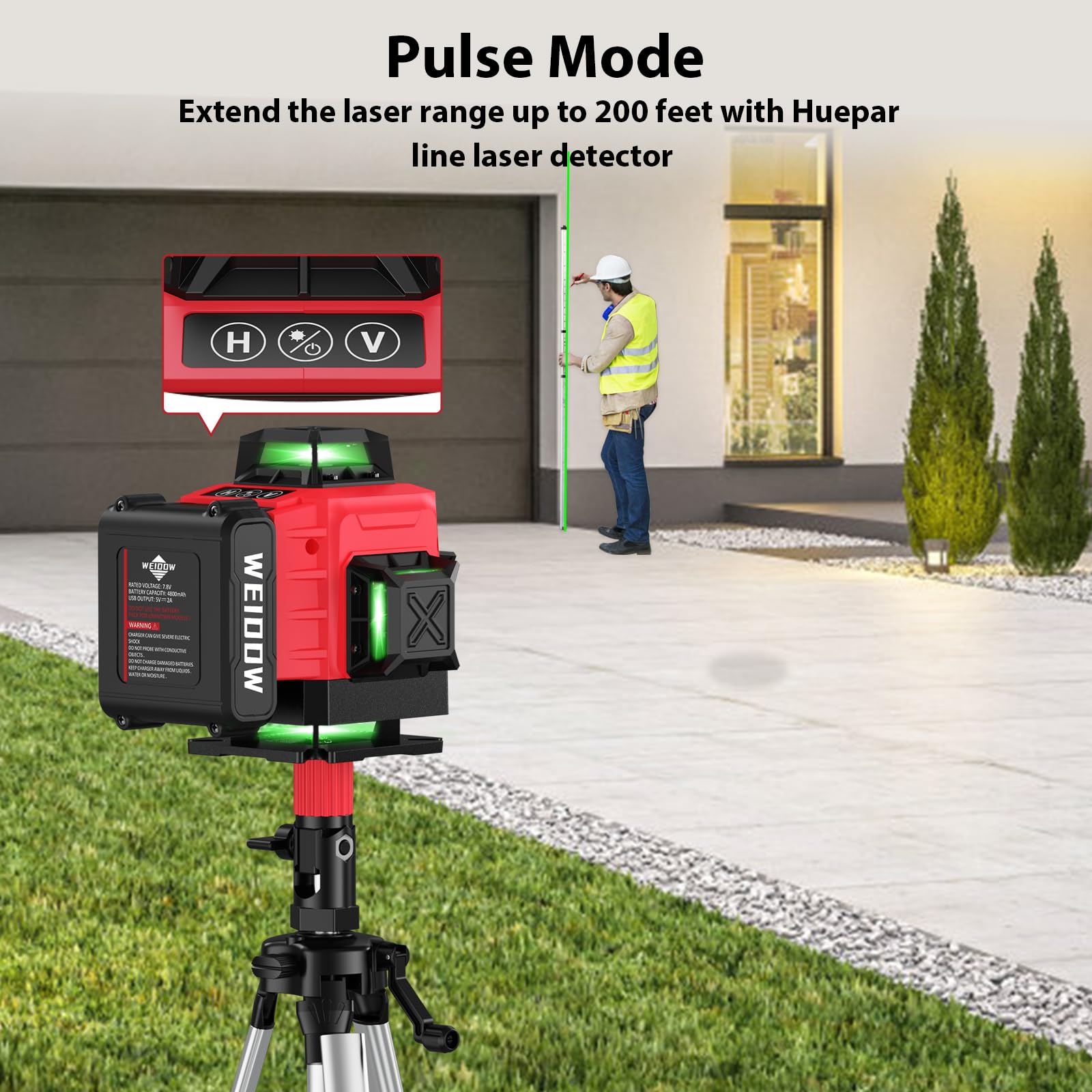 WEIDDW laser level ideal for interior decoration and hanging tasks