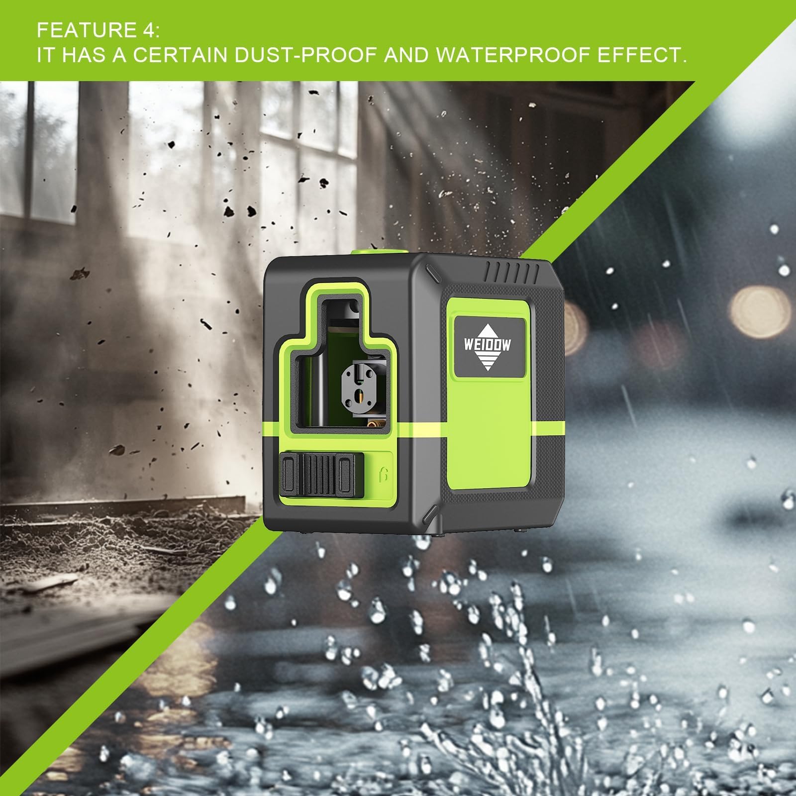 WEIDDW magnetic mount offers quick, secure positioning.