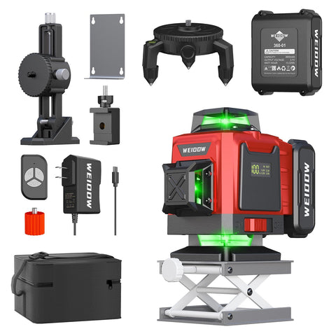 WEIDDW laser level with 16-line self-leveling for precise picture hanging