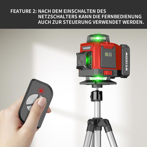 WEIDDW remote control enables line selection without repositioning