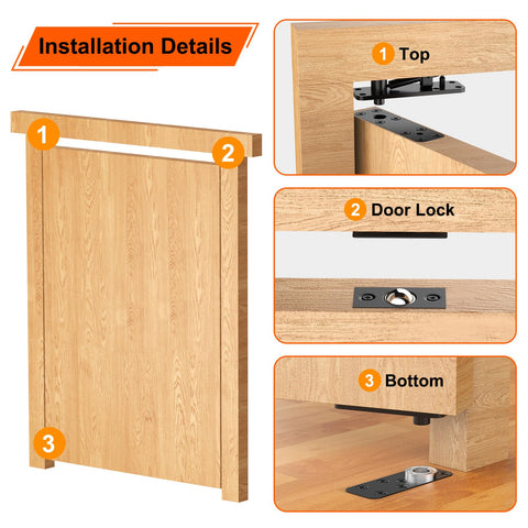Weigreat hinge in a bookcase or Murphy-style door application.