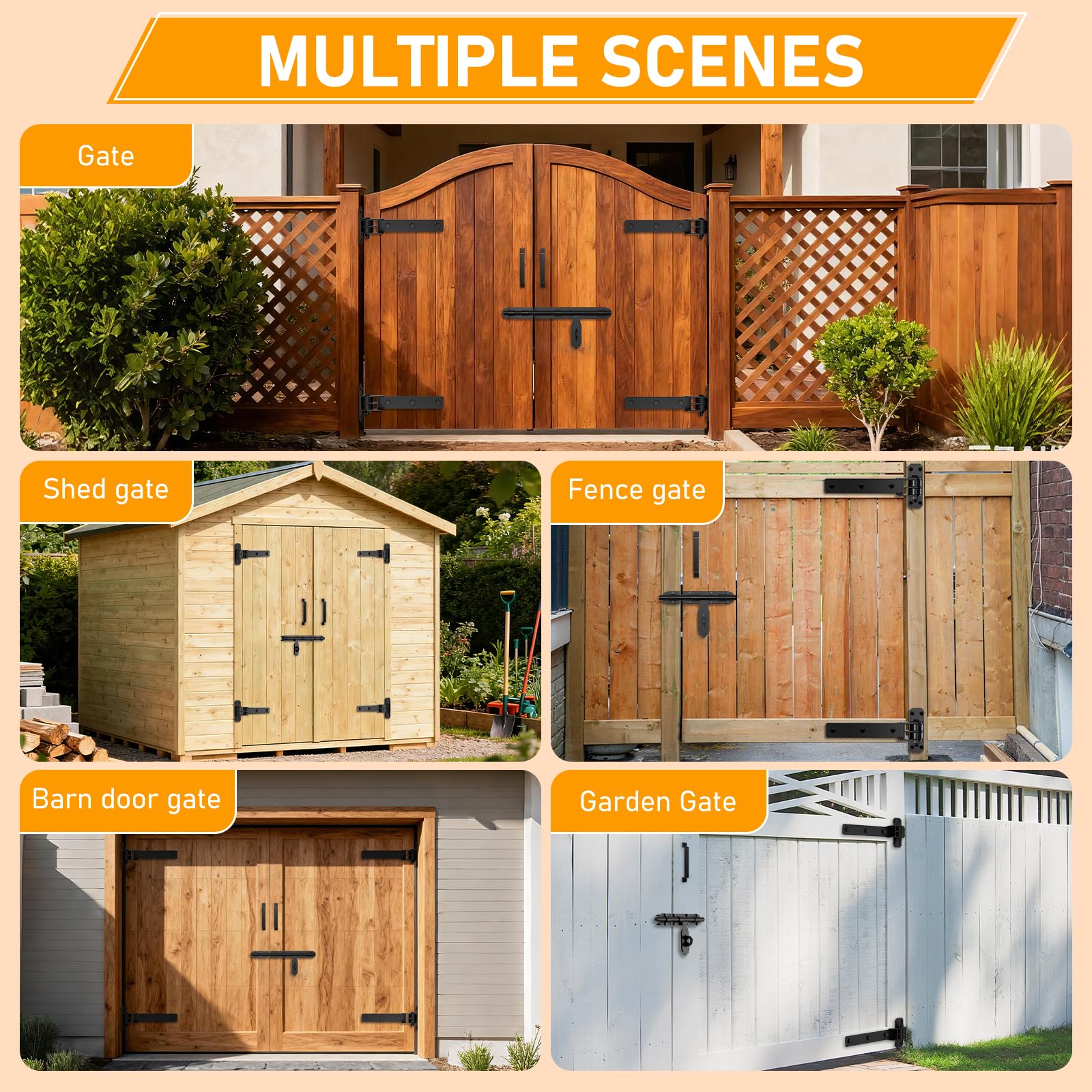 Weigreat hinges include mounting screws for quick installation.