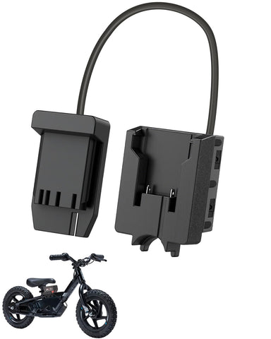 WEIGUZC battery adapter for Stacyc 12eDrive showing under seat battery placement for balance