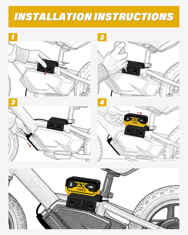 WEIGUZC 16eDrive installation with secure mounting strap