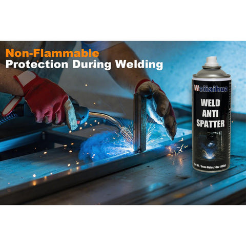 Weiiaihua anti-spatter spray evenly coats surfaces for clean welds.