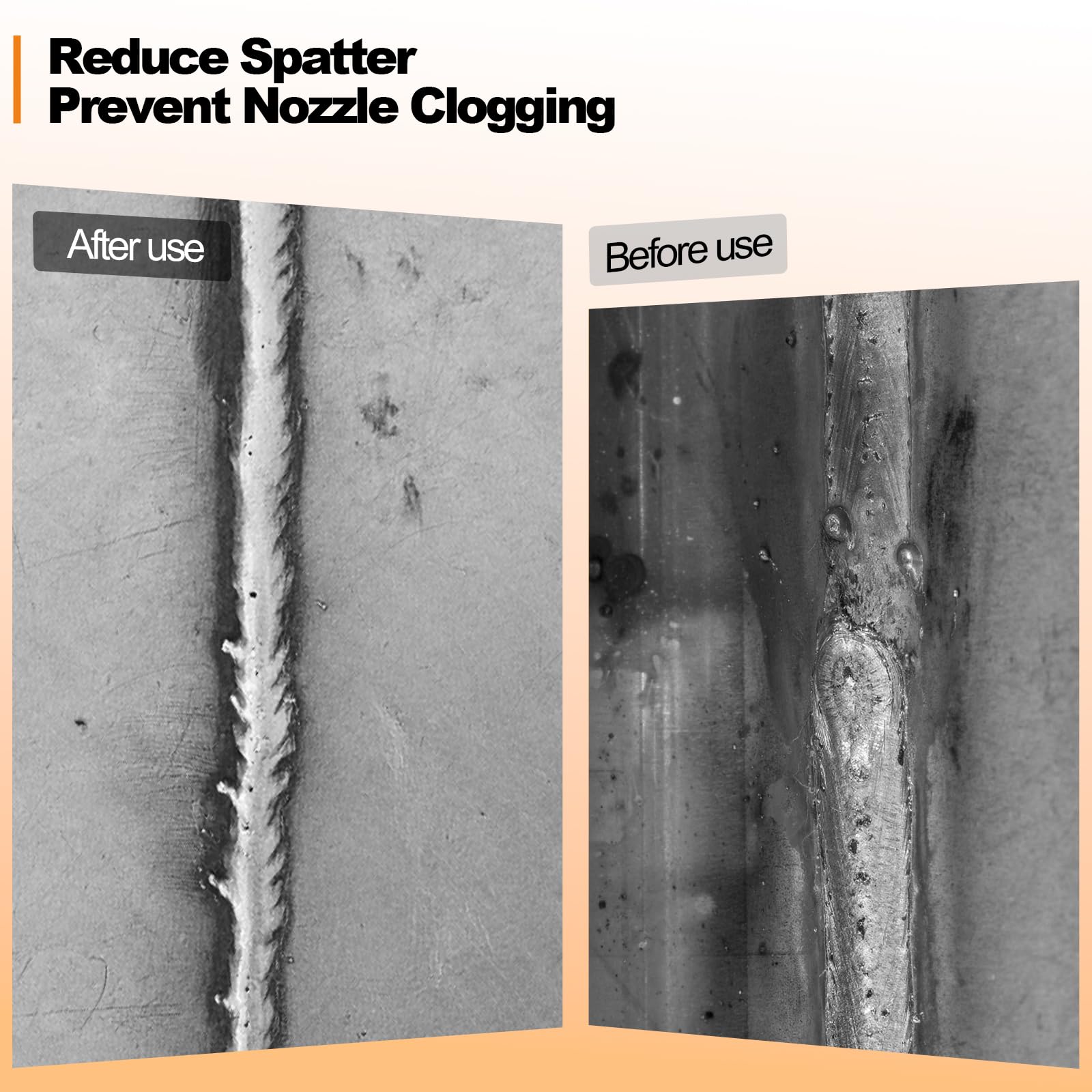 Weiiaihua anti-spatter spray helps reduce spatter cleanup after welding.