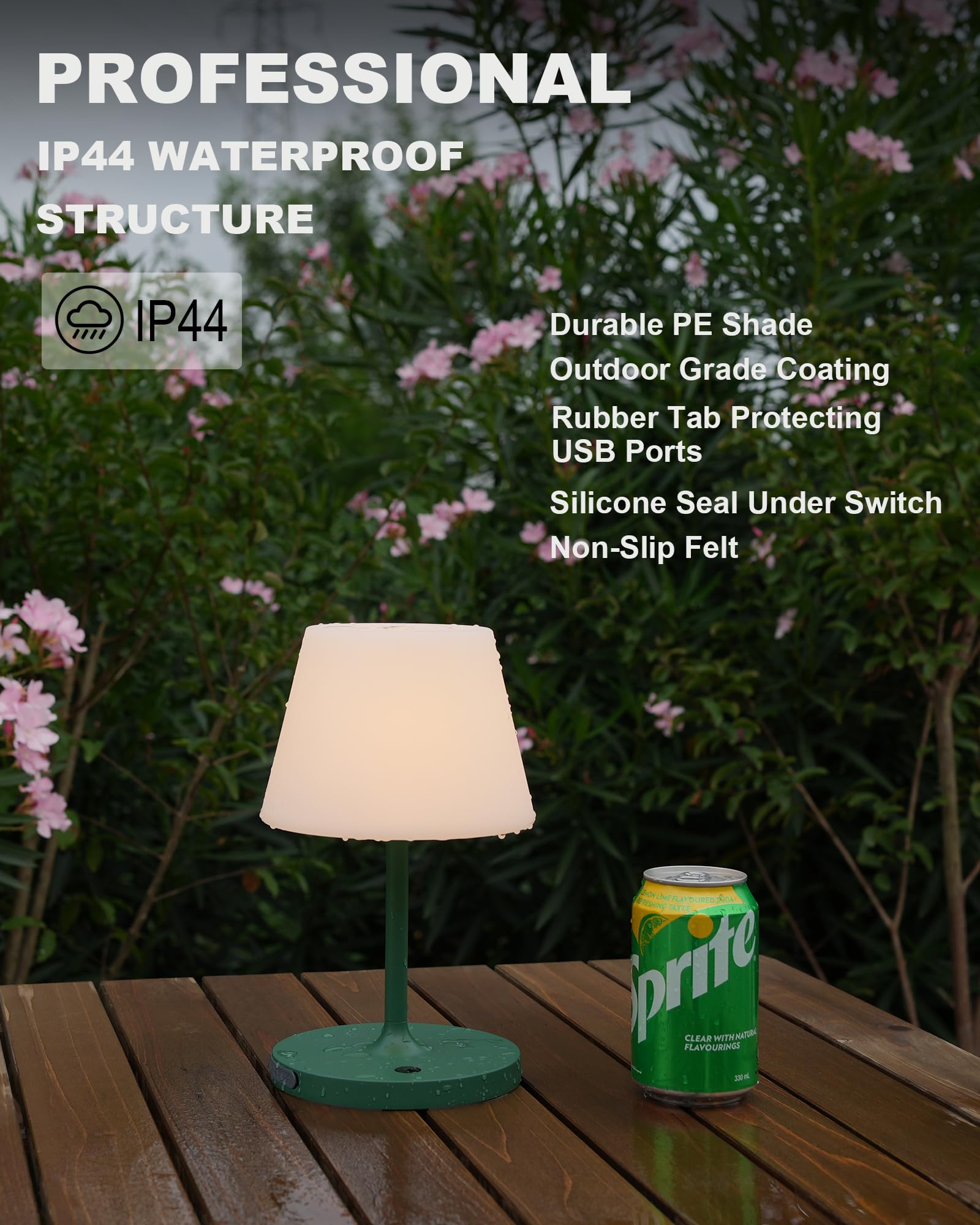 WEILAILUX 4000mAh rechargeable battery powers extended ambient light
