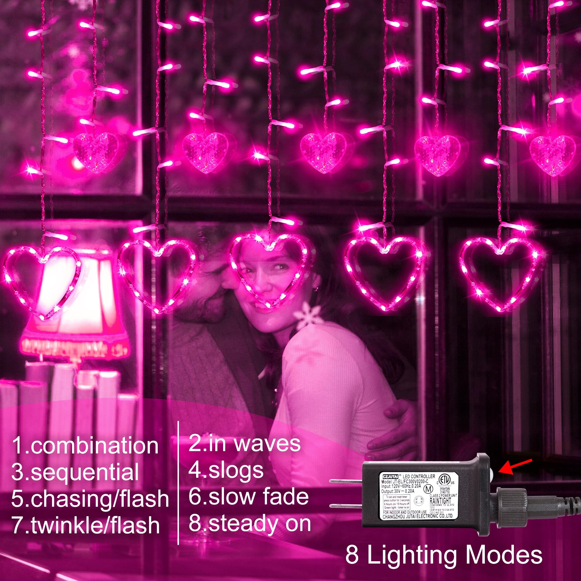 Weillsnow eight modes valentines light offer versatile moods for any occasion.