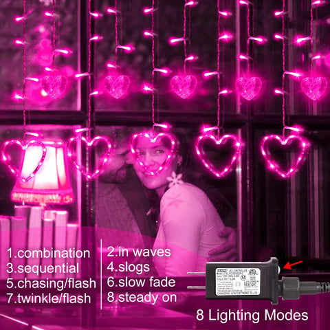 Weillsnow eight modes valentines light offer versatile moods for any occasion.