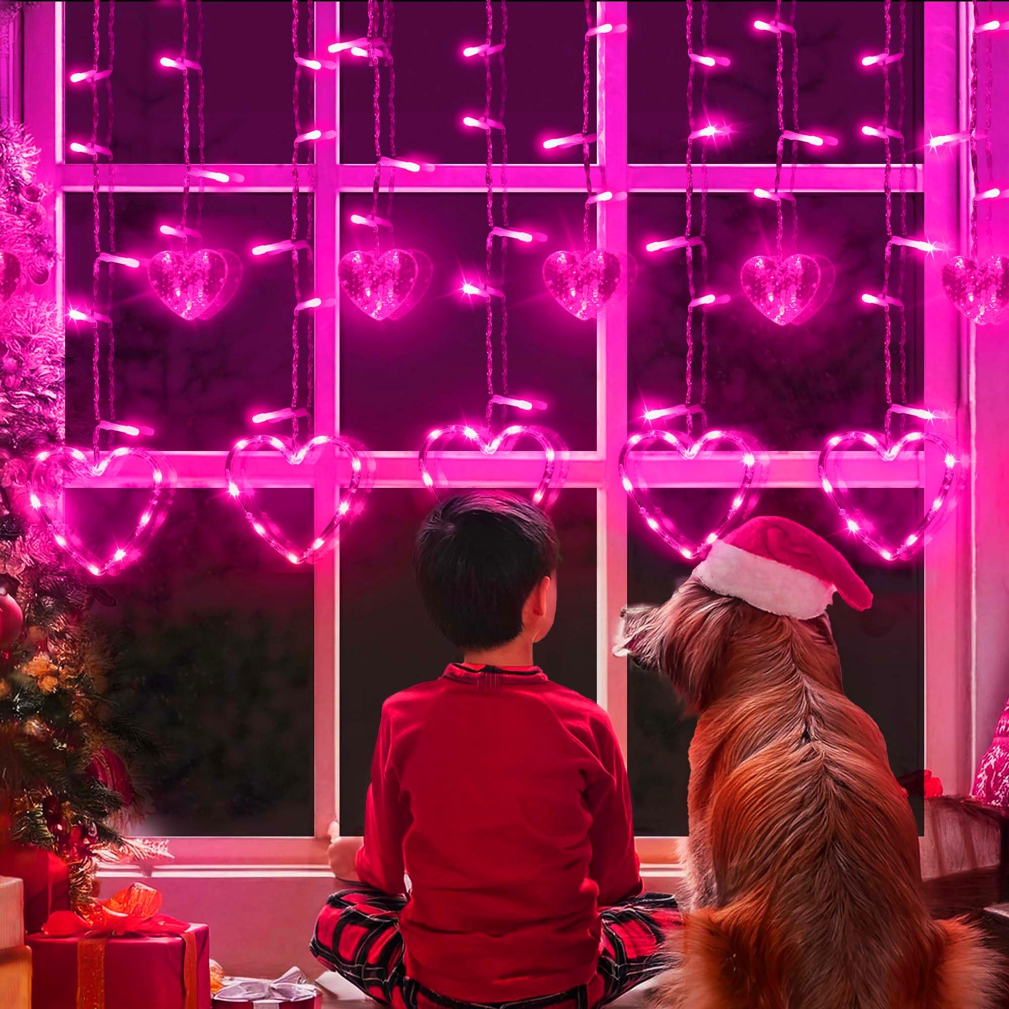 Weillsnow wedding party heart lights add a warm glow to celebrations.