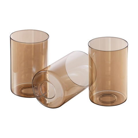 WEIYOUDJ amber glass lampshade with 3.94-inch diameter for compact fixtures.