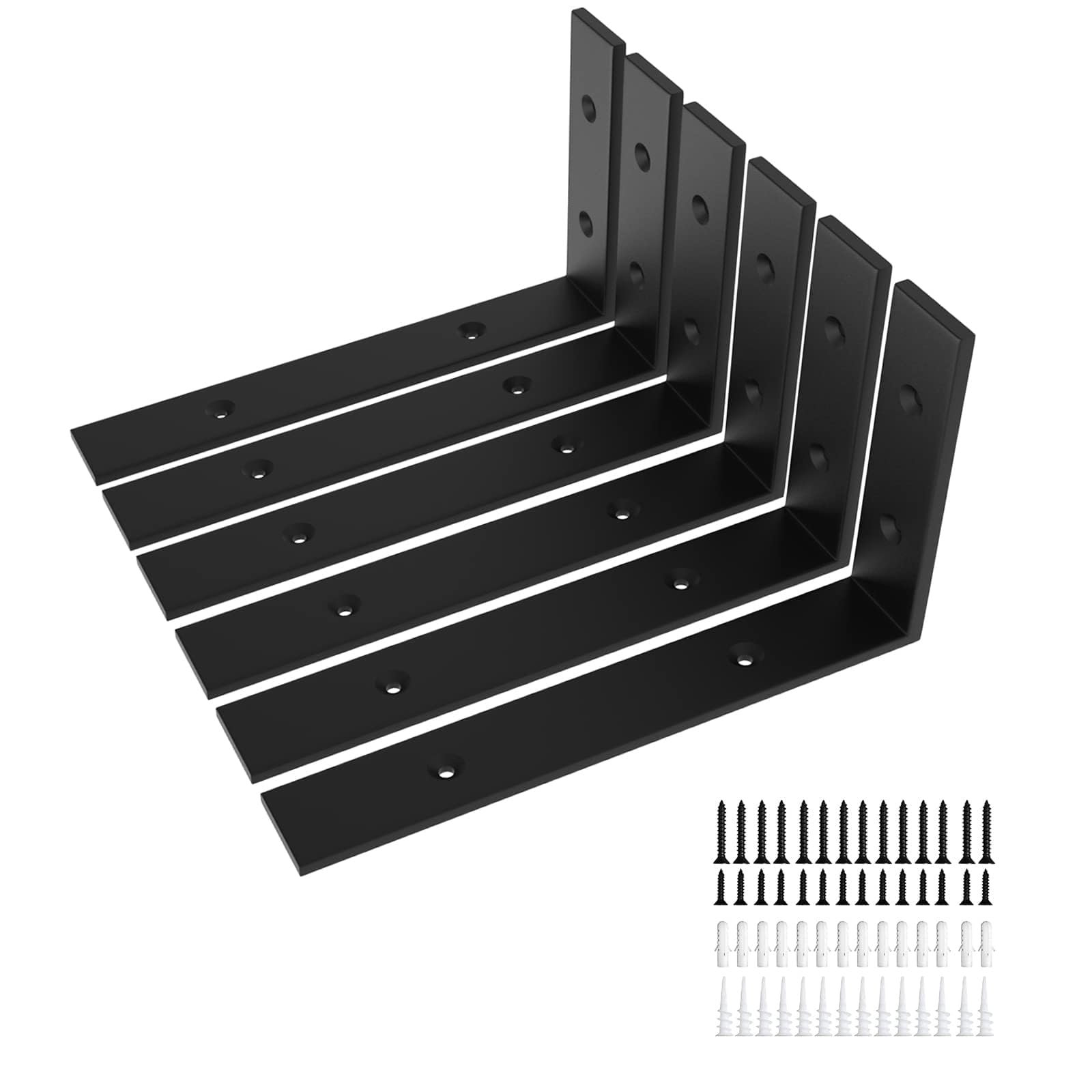 WEKIS garage storage setup using 12-inch brackets for heavy items.