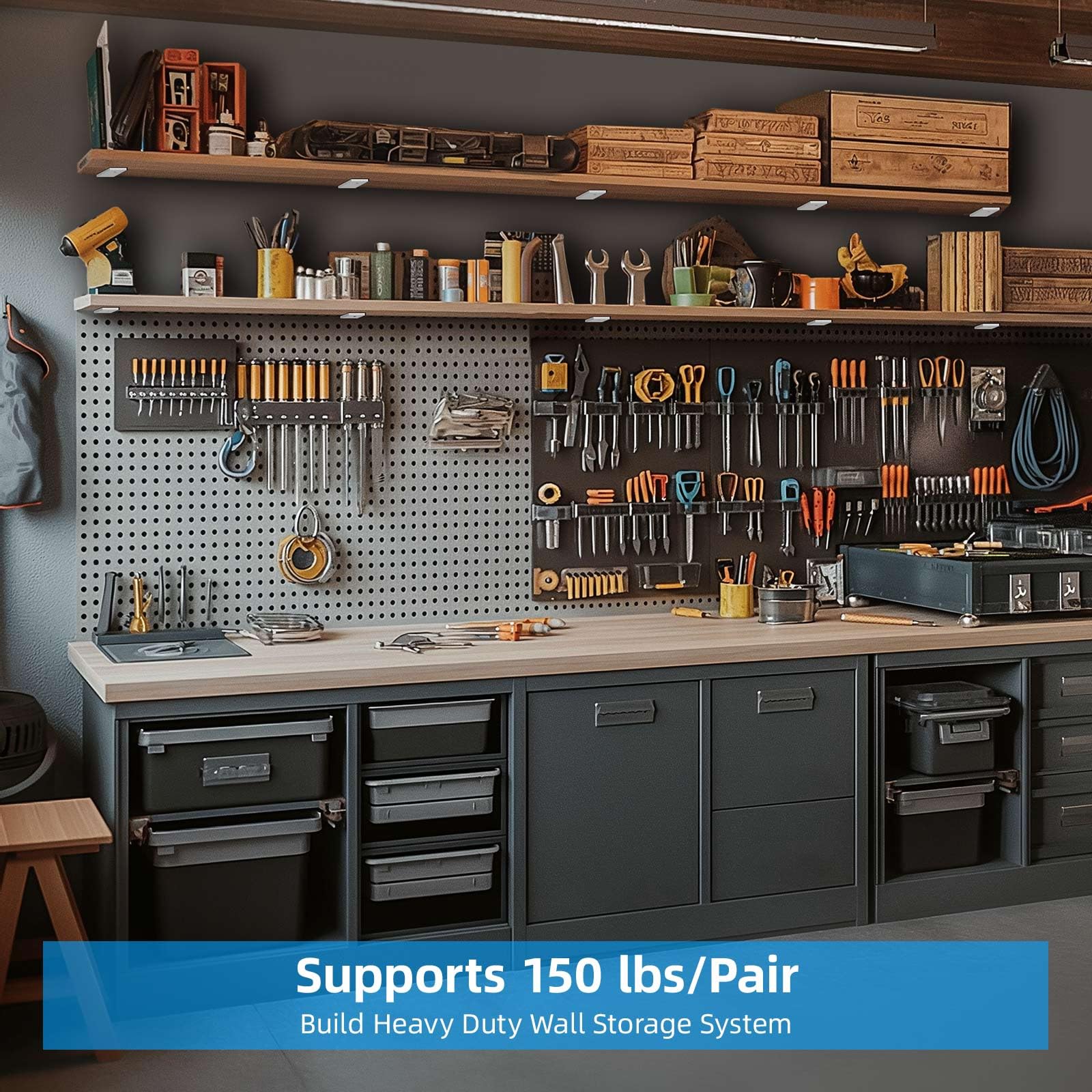 WEKIS installation kit showing screws and anchors for quick setup