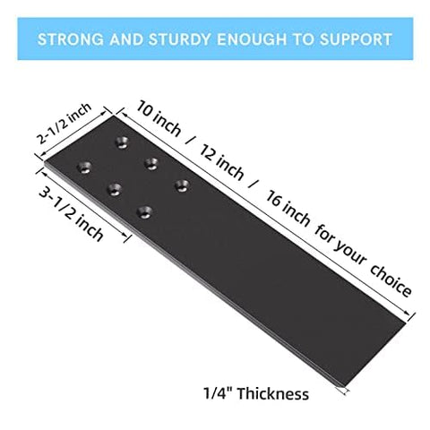 WEKIS matte-black rustproof finish on heavy-duty bracket for durability.