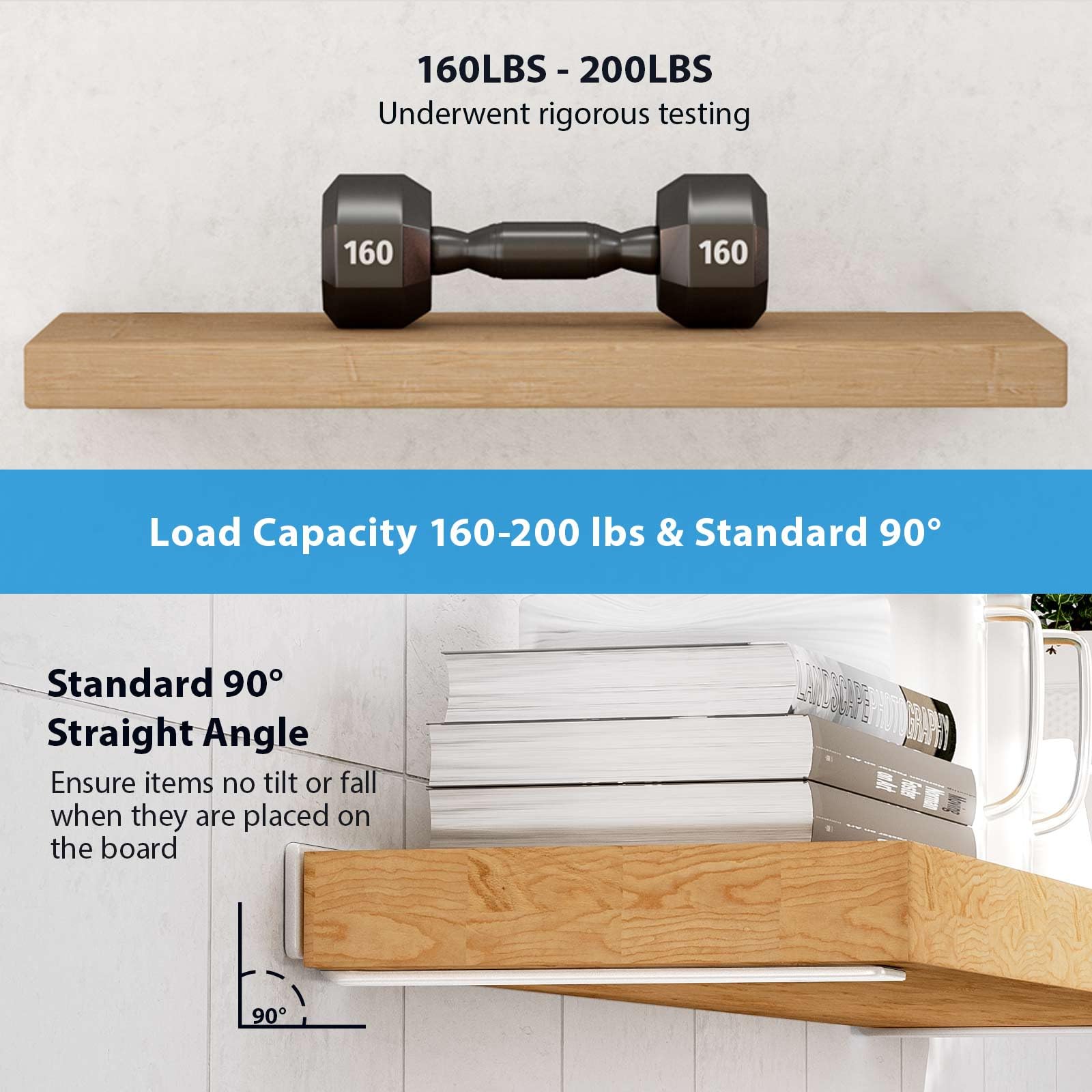 WEKIS rustproof coating on the bracket front highlights long-lasting finish.